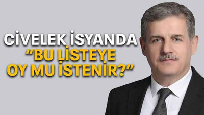 Civelek isyanda “Bu listeye oy mu istenir?”